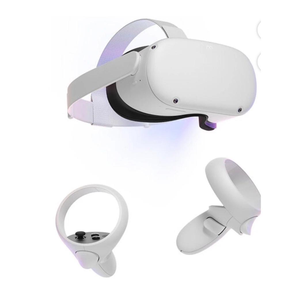 Meta Quest 2 128GB All-In-One Virtual Reality VR Headset White with Controllers